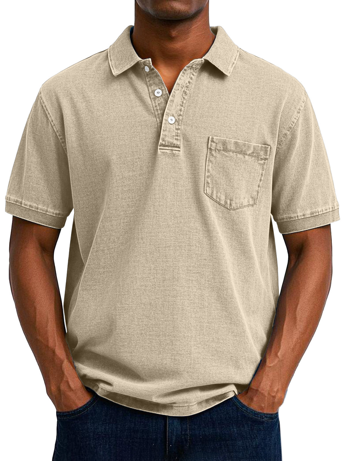 Benedykt – Męska koszulka polo w stylu vintage casual