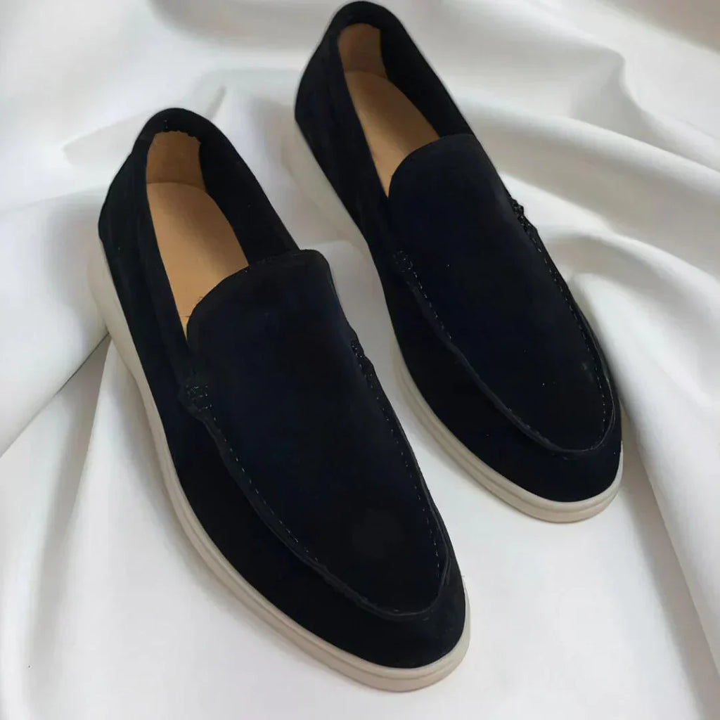 Eleganckie zamszowe mokasyny