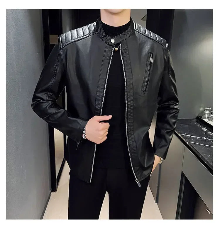 Adrian | Elegancka Skórzana Kurtka