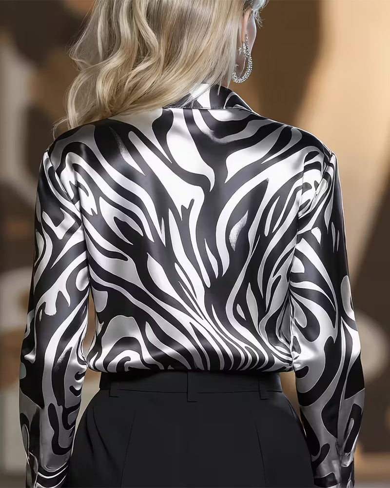 Zebra | Stylowa i Szykowna Koszula z Efektownym Wzorem