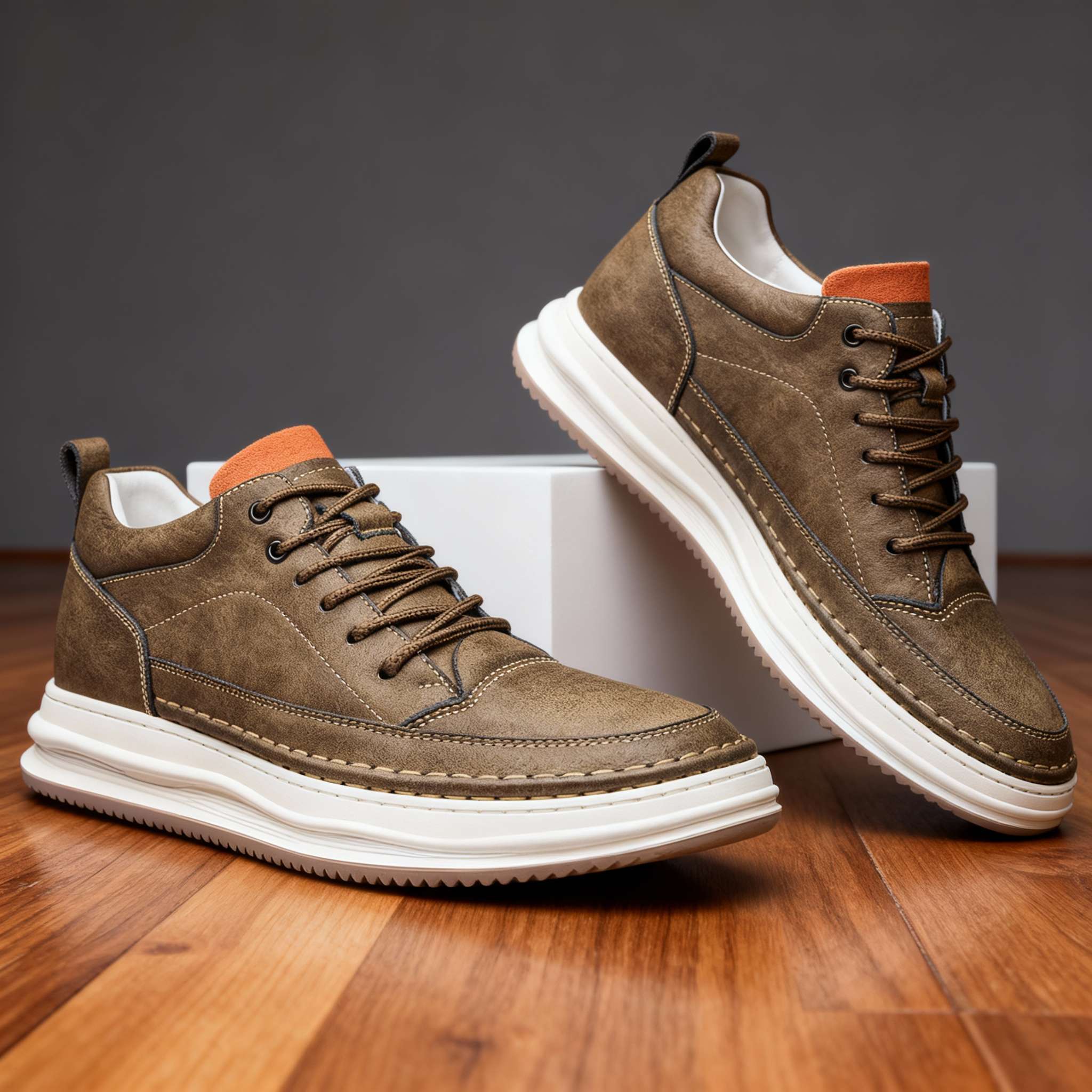 Eleganckie Skórzane Buty
