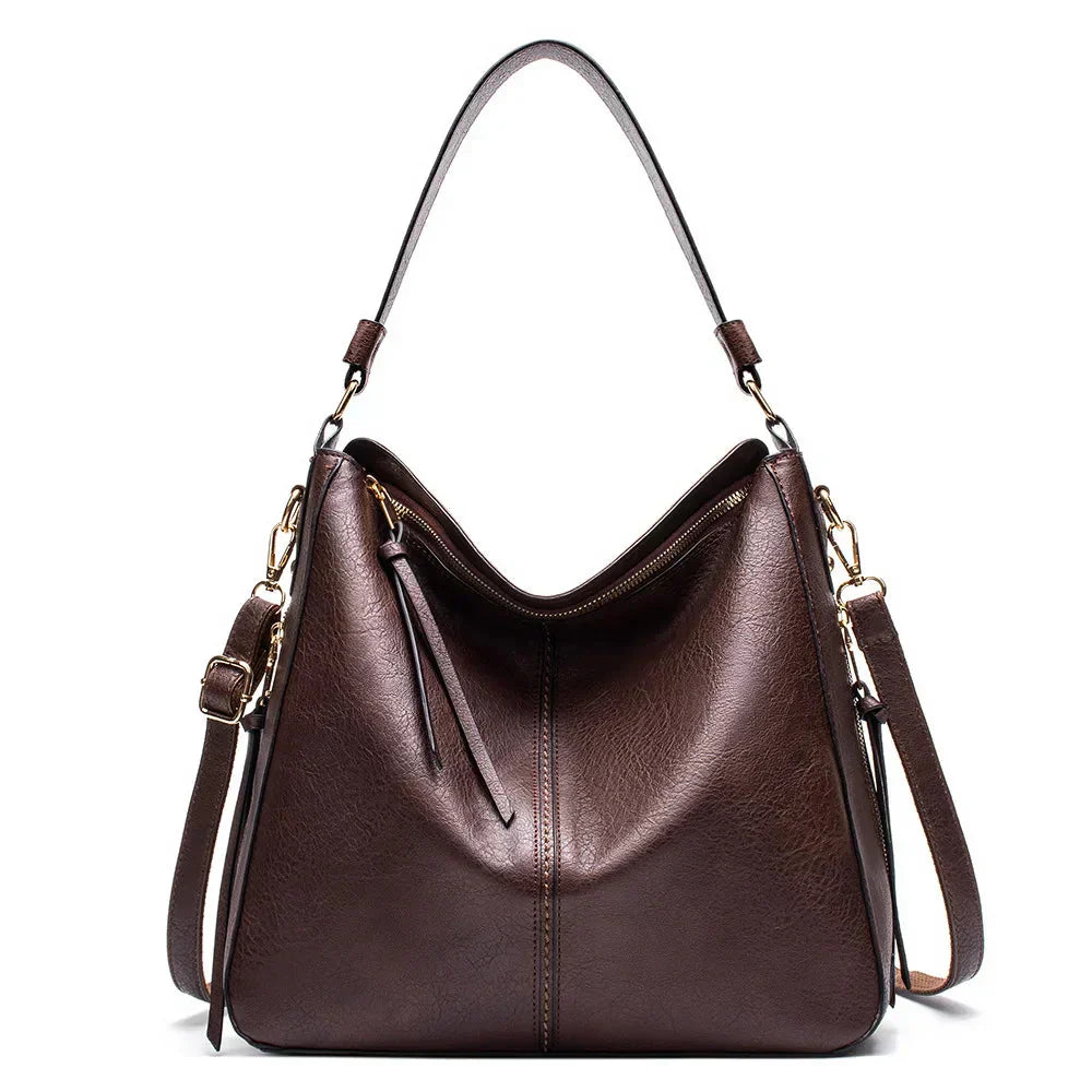 Justyna - Skórzana torba typu hobo